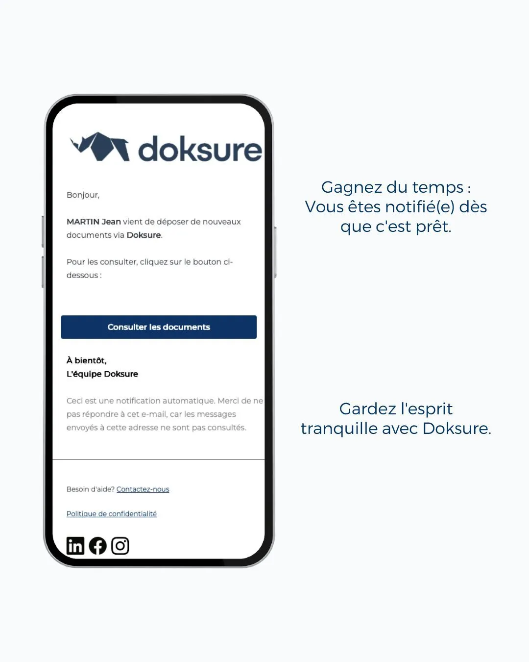 Recevez des notifications